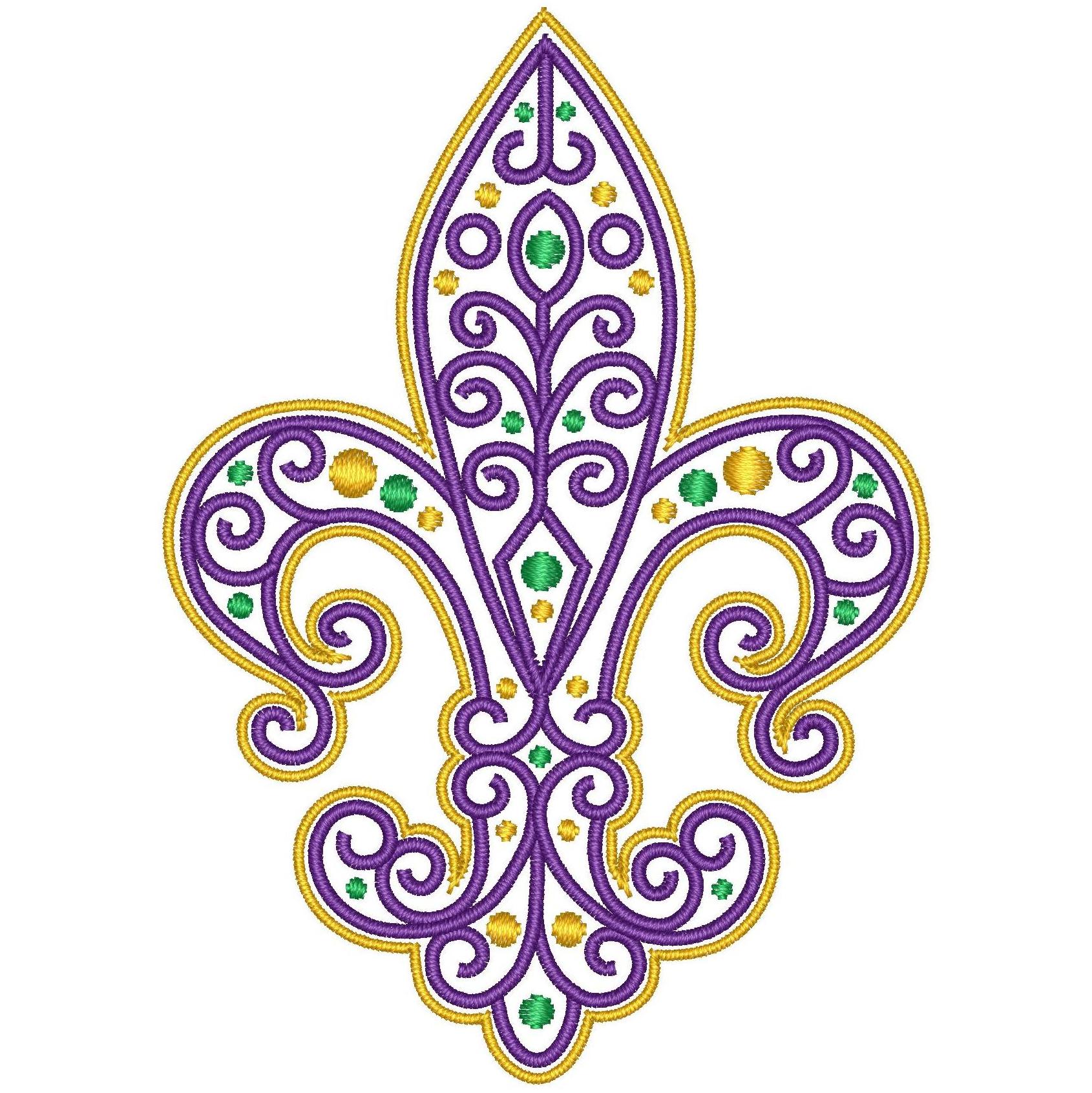 Download Fancy Filigree Fleur De Lis Mardi Gras Embroidery Design Sewing Divine Embroidery Svg Cuttables And Digital Prints