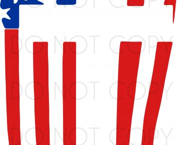Cross and American Flag SVG Cut and Print Design digital download for
