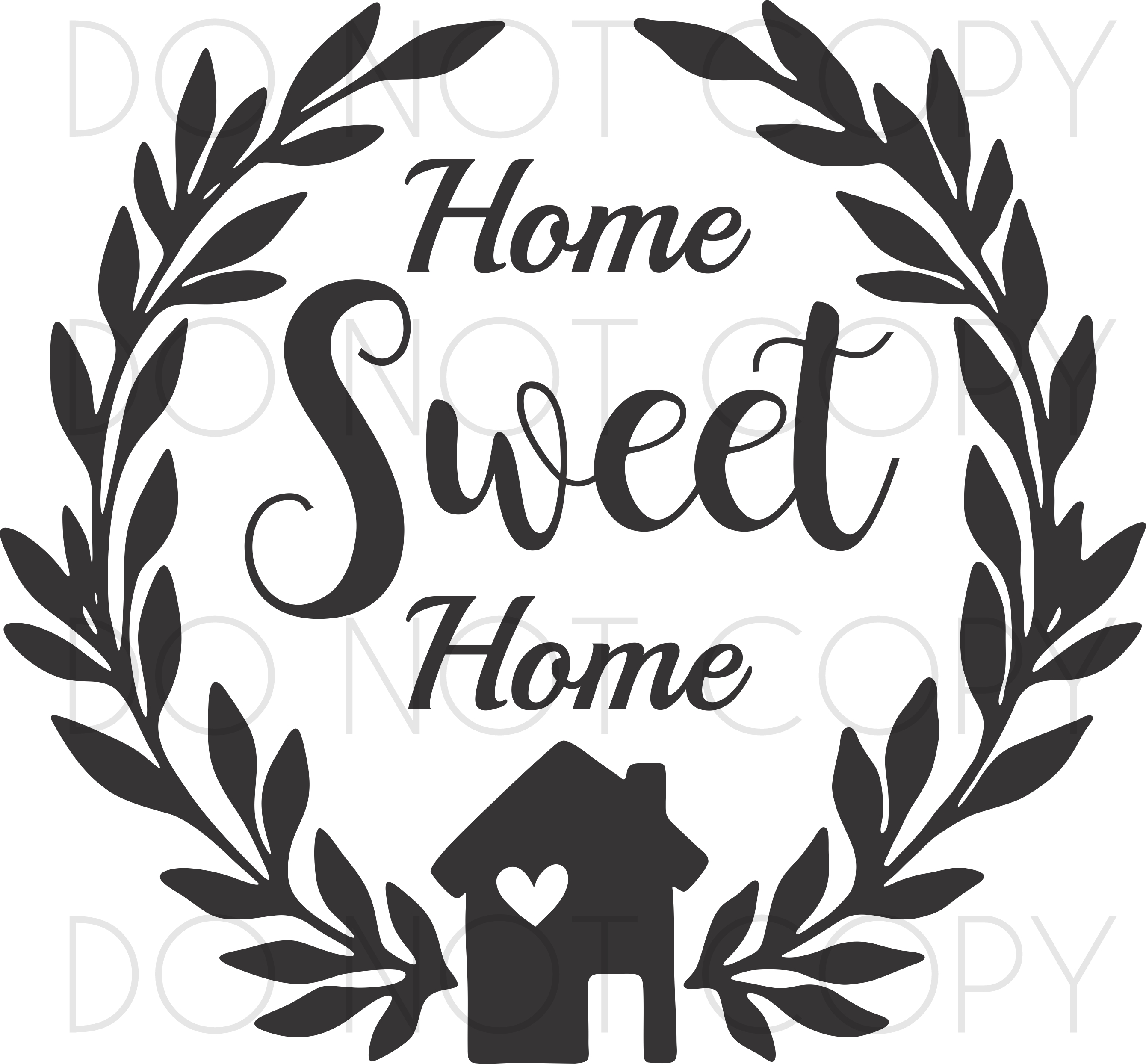 Download Home Sweet Home SVG Cut and Print Pattern for Cricut ...