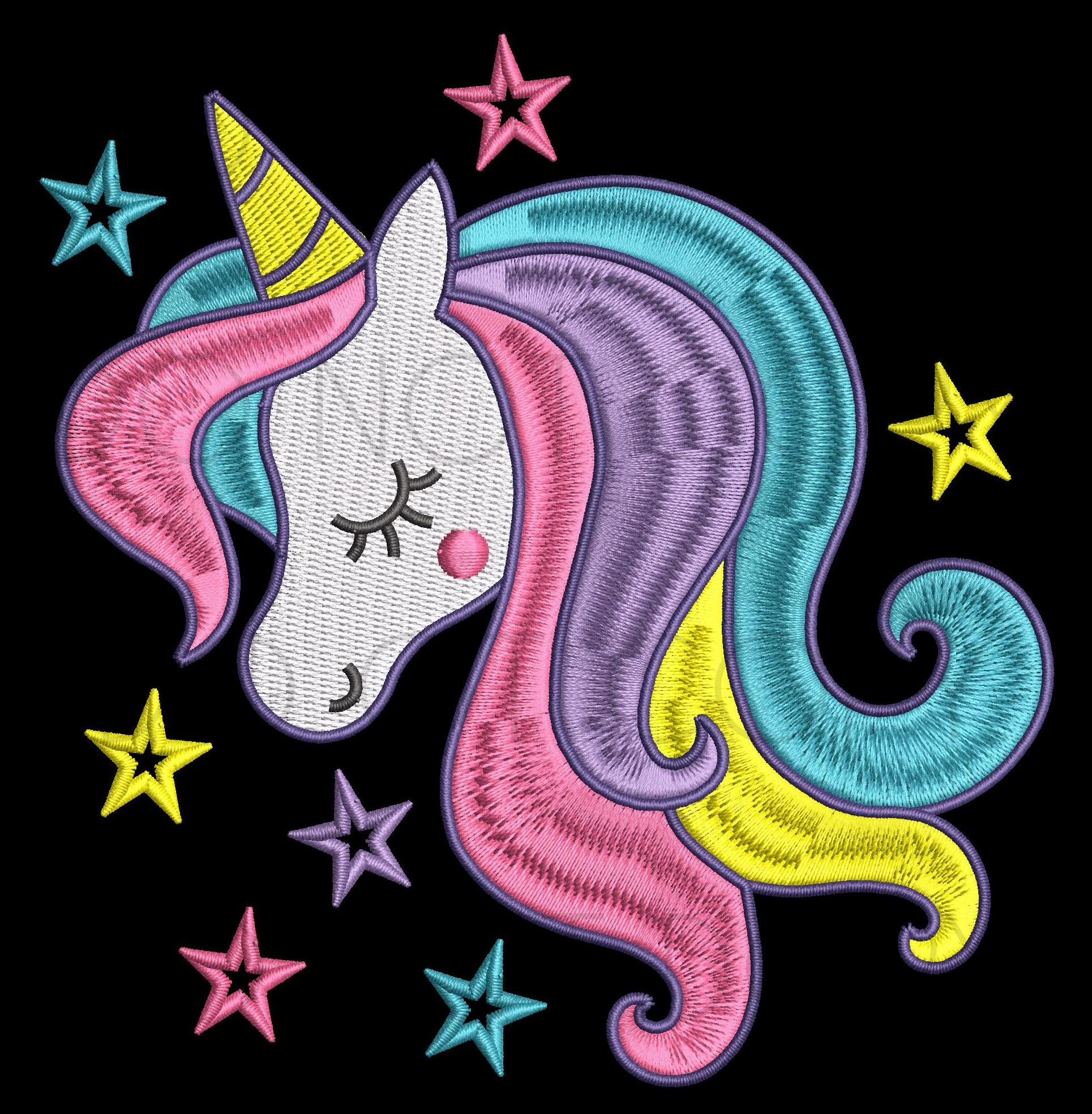 Unicorn Pretty Pony Machine Embroidery Design - Sewing Divine