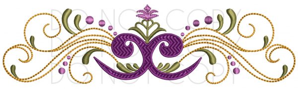 Fleur de lis scroll embroidery nwcvq 5x7 and 6x10 instant download Fleur de lis scroll embroidery nwcvq 5x7 and 6x10 instant download