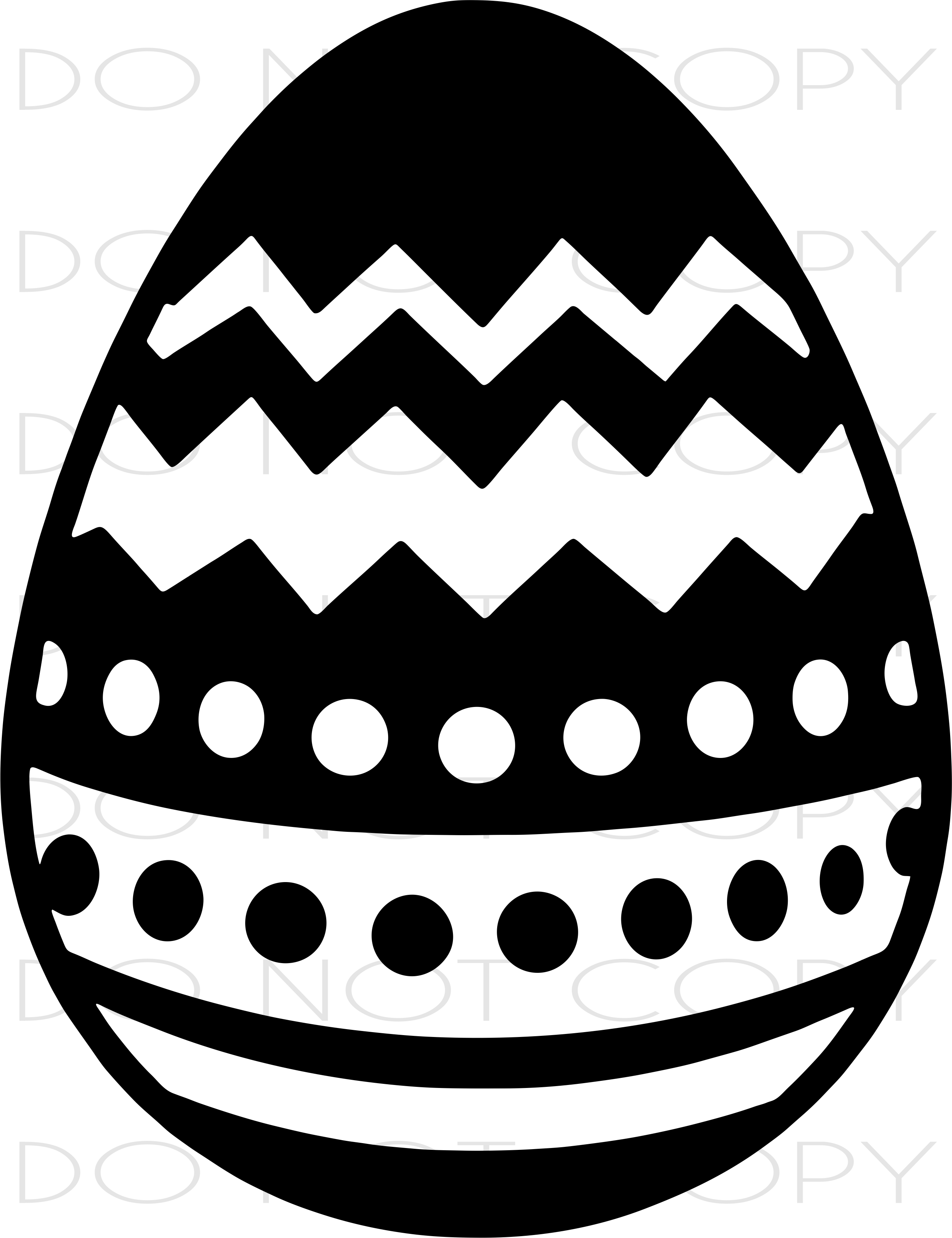 Easter Egg Cut & Print SVG PNG instant digital download at Sewing Divine