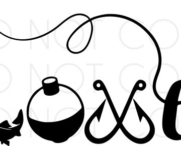 Fishing Love SVG Cut and Print design digital download for vinyl cutters