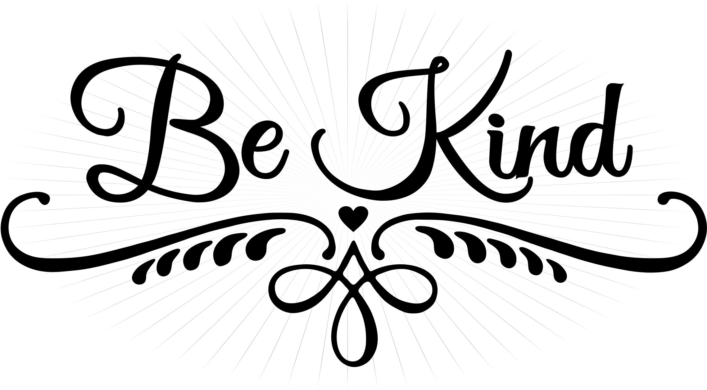 Download Be Kind Flourish SVG Cut Print Clip Art - Sewing Divine ...