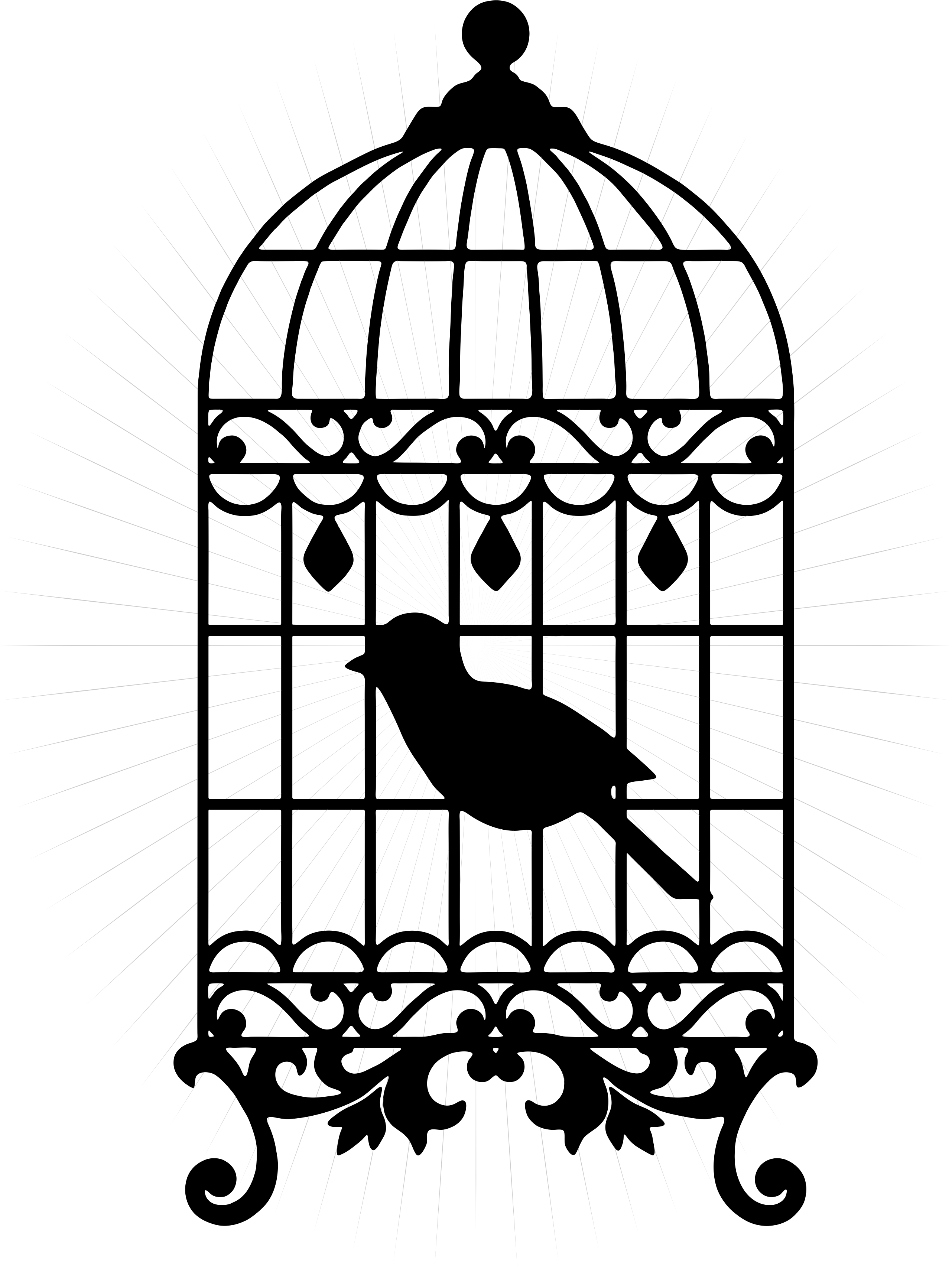 Download Birdcage SVG Print and Cut Clip Art digital download at ...