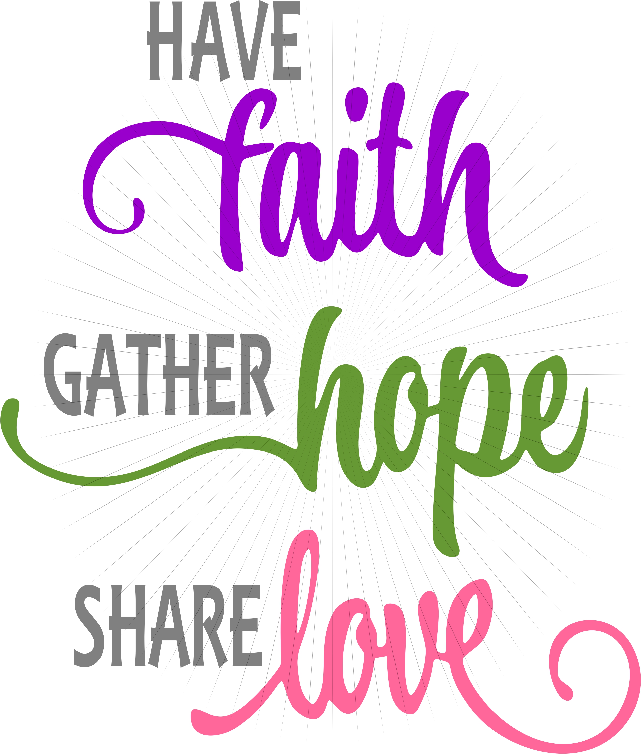 Download Have Faith Hope Love SVG and PNG Clipart instant digital ...