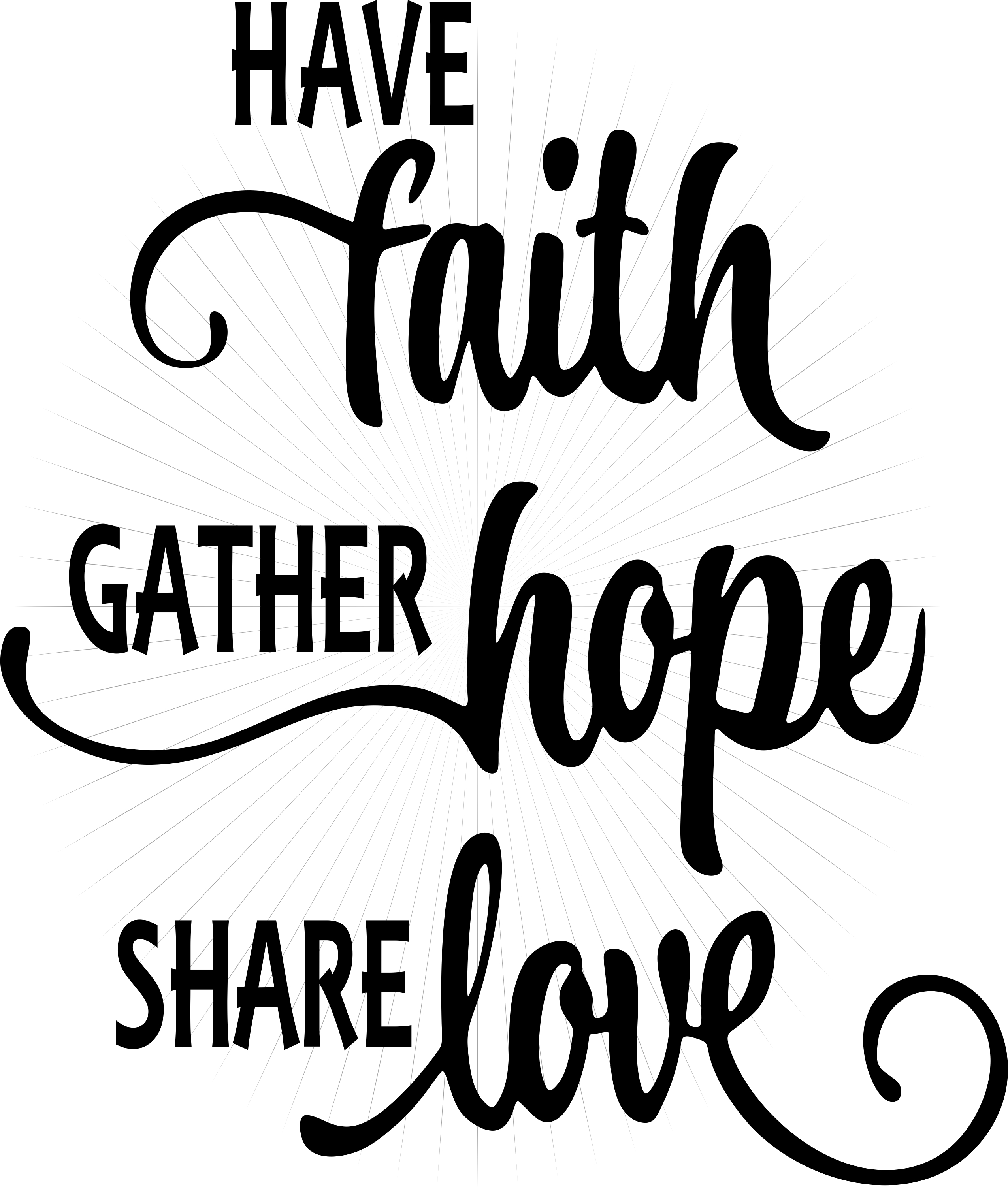 Download Have Faith Hope Love SVG and PNG Clipart instant digital ...