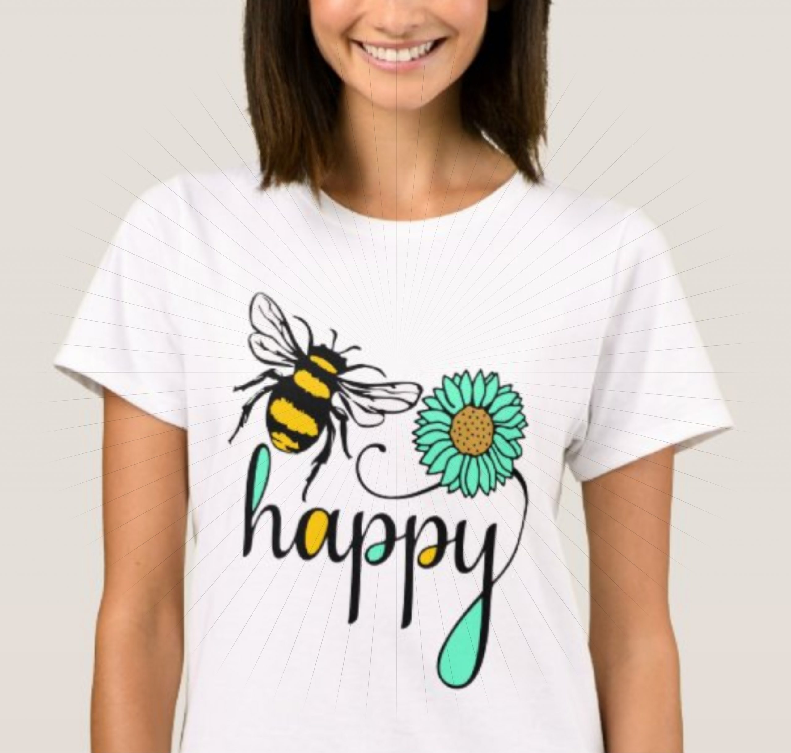 Download Bee Happy Svg Inspirational Design Png Clipart Digital For Cut Print